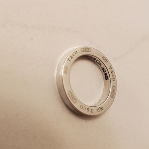 Tiffany & Co. Sterling Silver 1837 Round Circle Pendant for Necklace